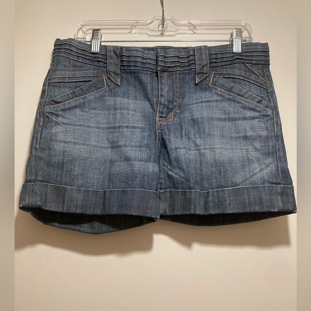 See Thru Soul Dark Blue Denim Jean Shorts